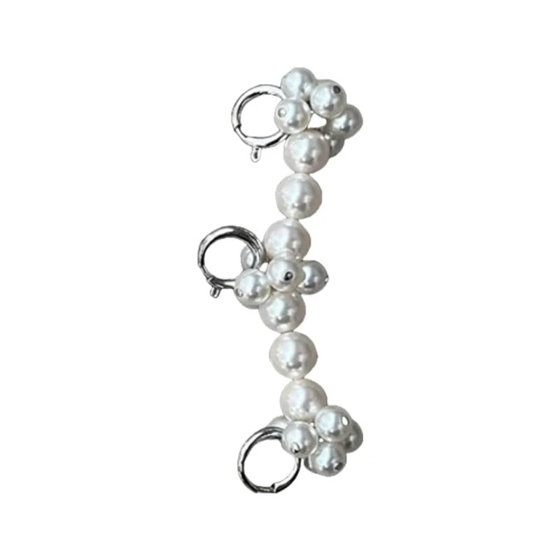 Stylish Pearls Shoe Embellishment Enhances Your Styles with Floral Designs