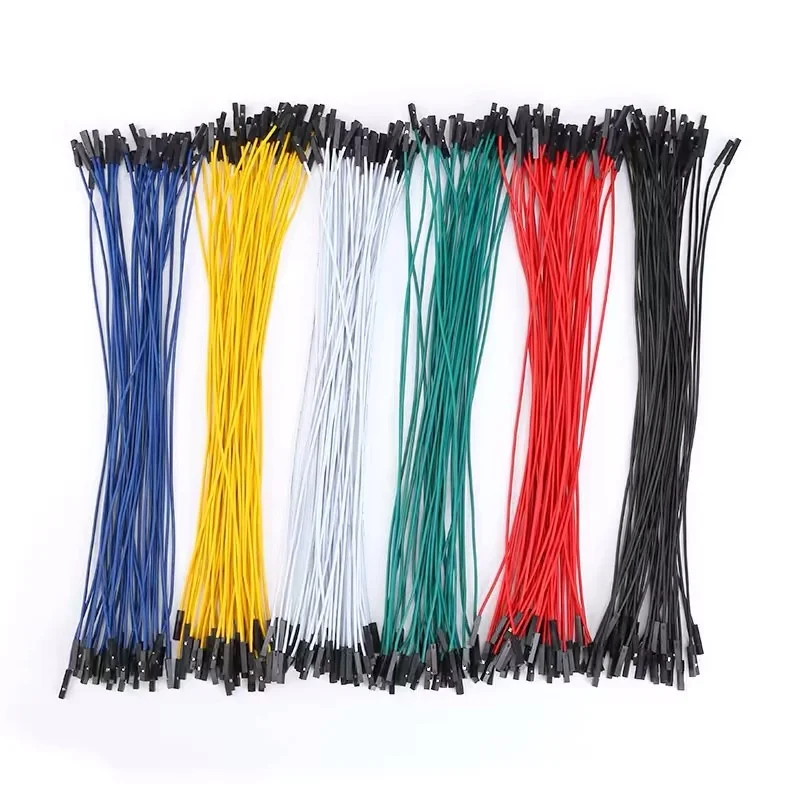 50pcs Dupont Cable 2.54mm Ultra soft silicone wire 1P Male Female Wire 26AWG 20cm For RC Models Receiver Connection Cable