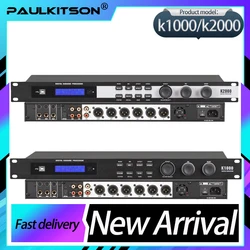 Paulkitsons K1000/K2000 Preamplifier Digital Effects Device Karaoke Microphone Audio Processor Anti Whistling Equalization Stage