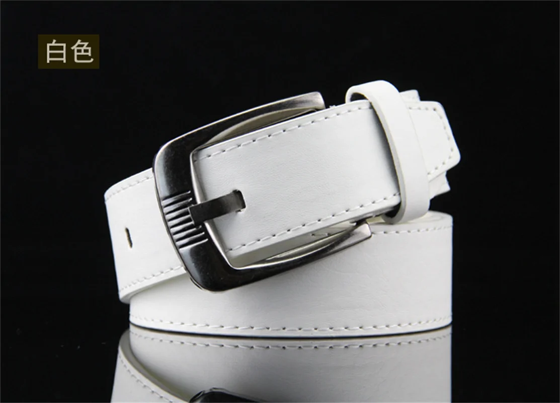 Alloy Pin Buckle Men\'s Belt Casual Jeans Belt Male All-match PU Leather Campus Student Designer Waistband Wholesale