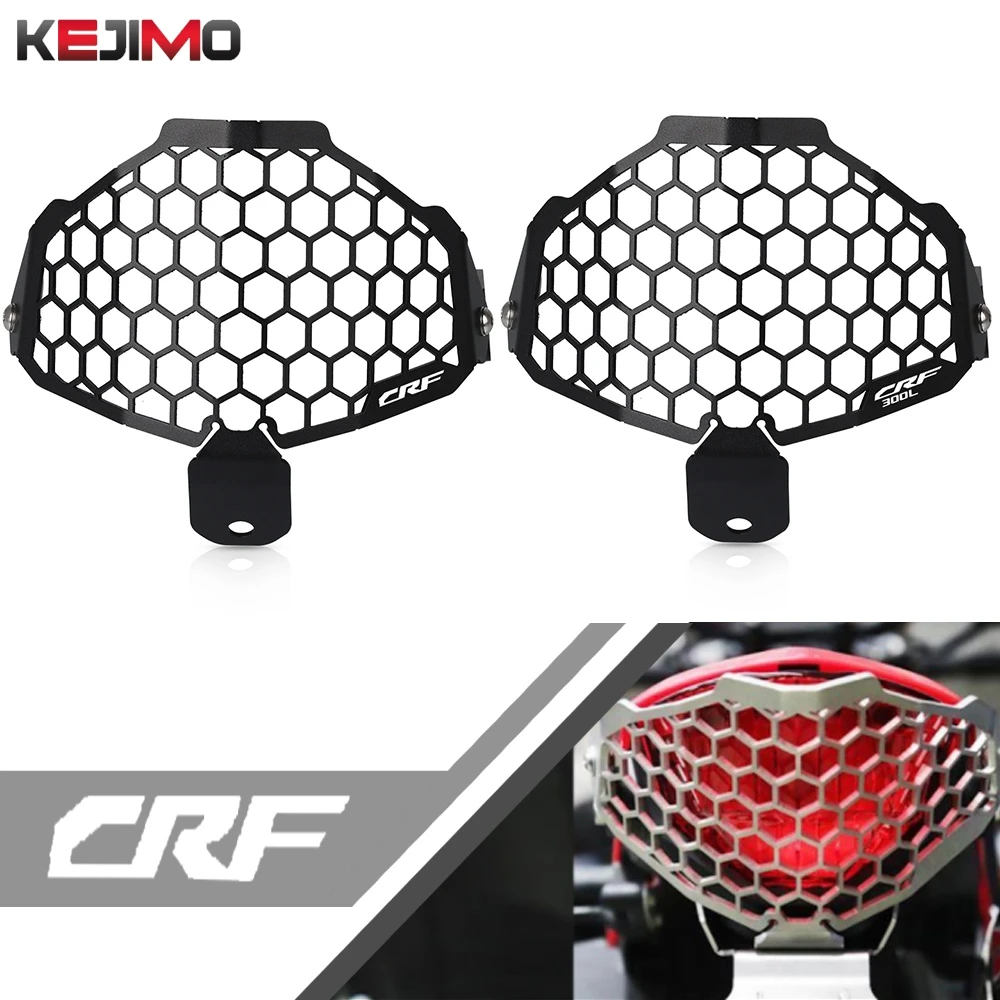 Tail light Protector Cover Grill FOR HONDA CRF 300L 300 L RALLY 2021 2024 Motorcycle Lamp Hoods Taillight Decoration Cover Guard