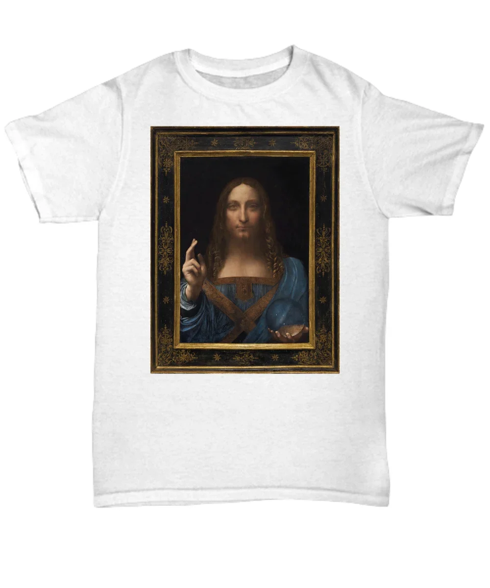 450 Million Dollar Funny Shirt - Salvator Mundi -  Men's Short Sleeve 100% Cotton Casual T-shirts Loose Top Size S-3XL