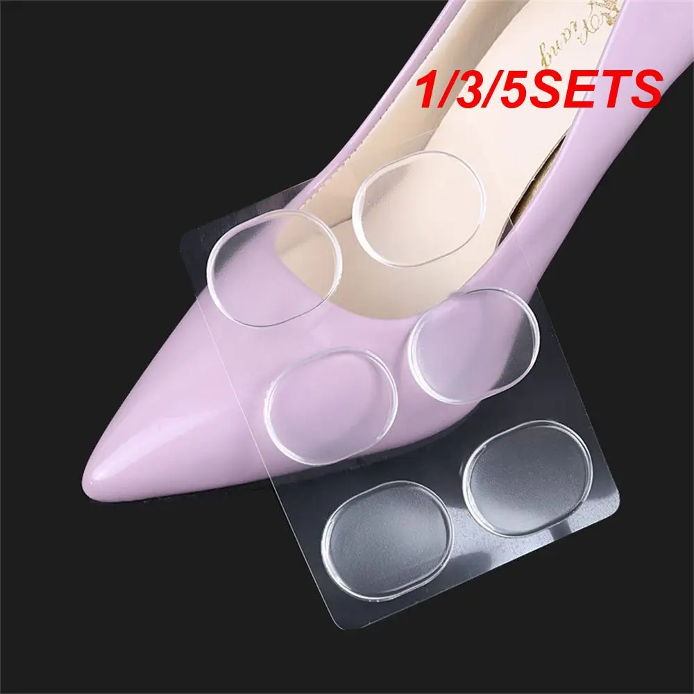 1/3/5SETS Follow Up Not Hurt Shoes Feel-free Fit Round Stickers Heel Wear Stickers Heel Grip Pad Soft And Comfortable