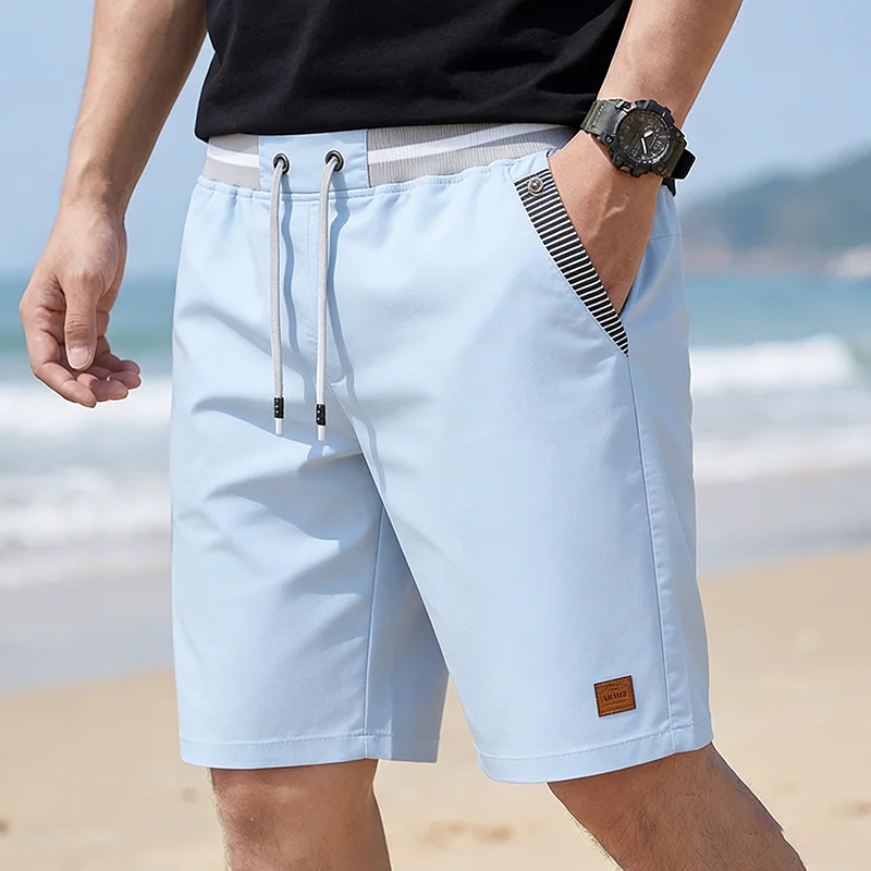 

Summer casual shorts men's shorts loose breathable loose beach shorts comfortable fitness basketball sports five quarter pants