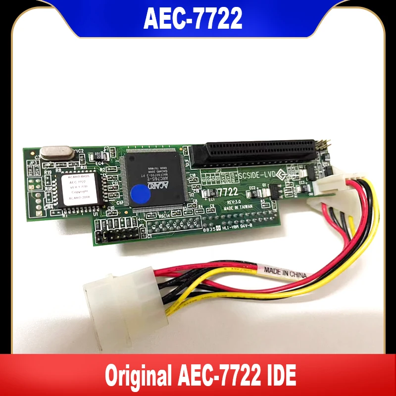 

Original AEC-7722 IDE To SCSI 68-Pin IDE To LVD SCSI Bridge Adapter Card IDE To 68-Pin SCSI Storage Controller Adapter Card