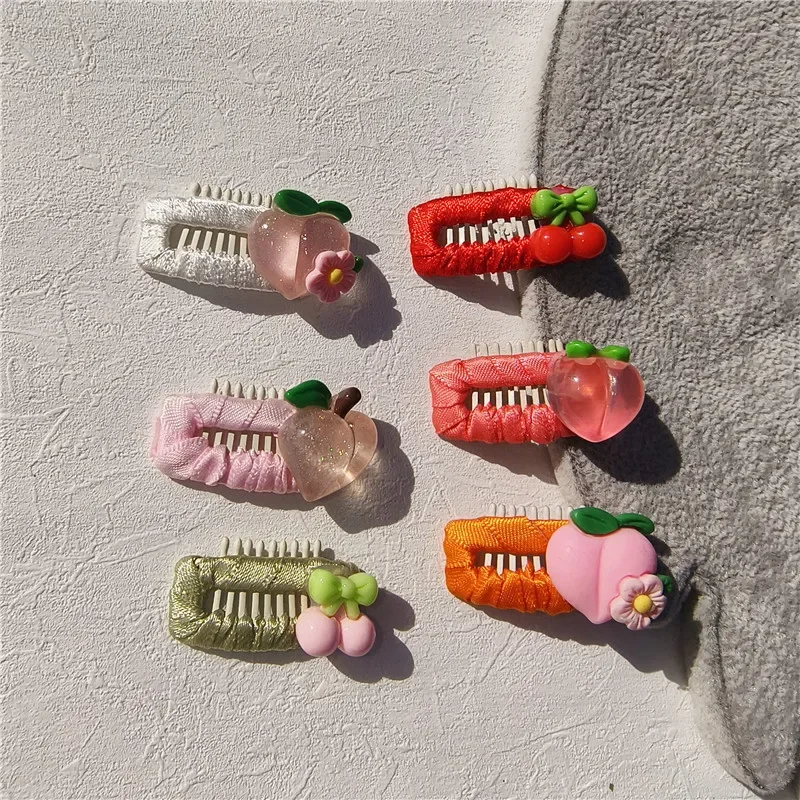 

Cat Dog Hair Clips Cute Cherry Dog Hairpins Colorful Hair Comb Puppy Supplies Pet Bb Hair Accessory Pet Supplies