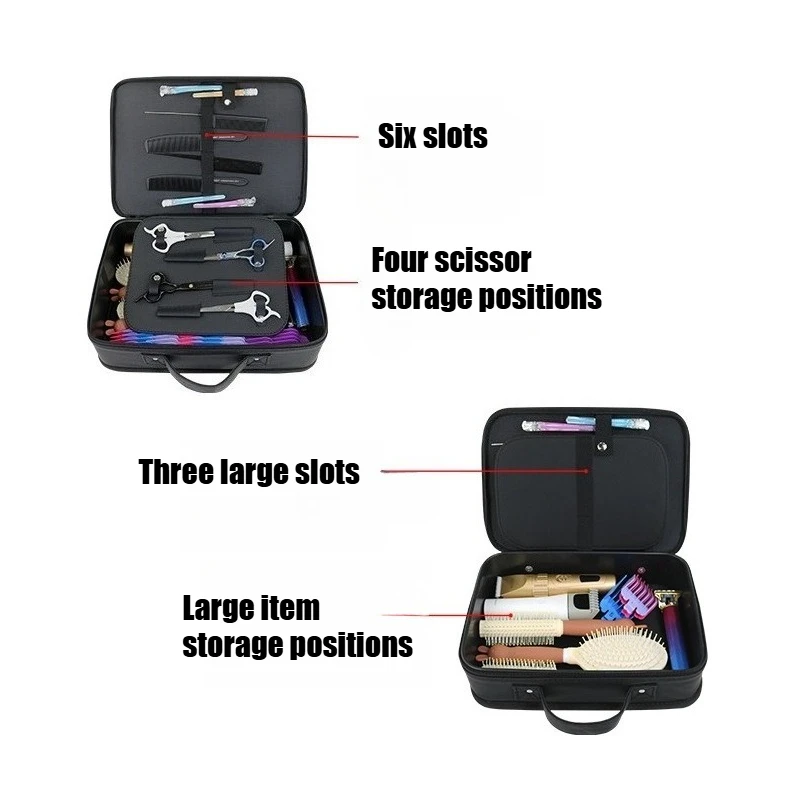 Barber Salon Haridressing Bag Haircut Scissors Bag Multi-Function Storage Organizer Clippers Combs Hair Styling Accessories Case