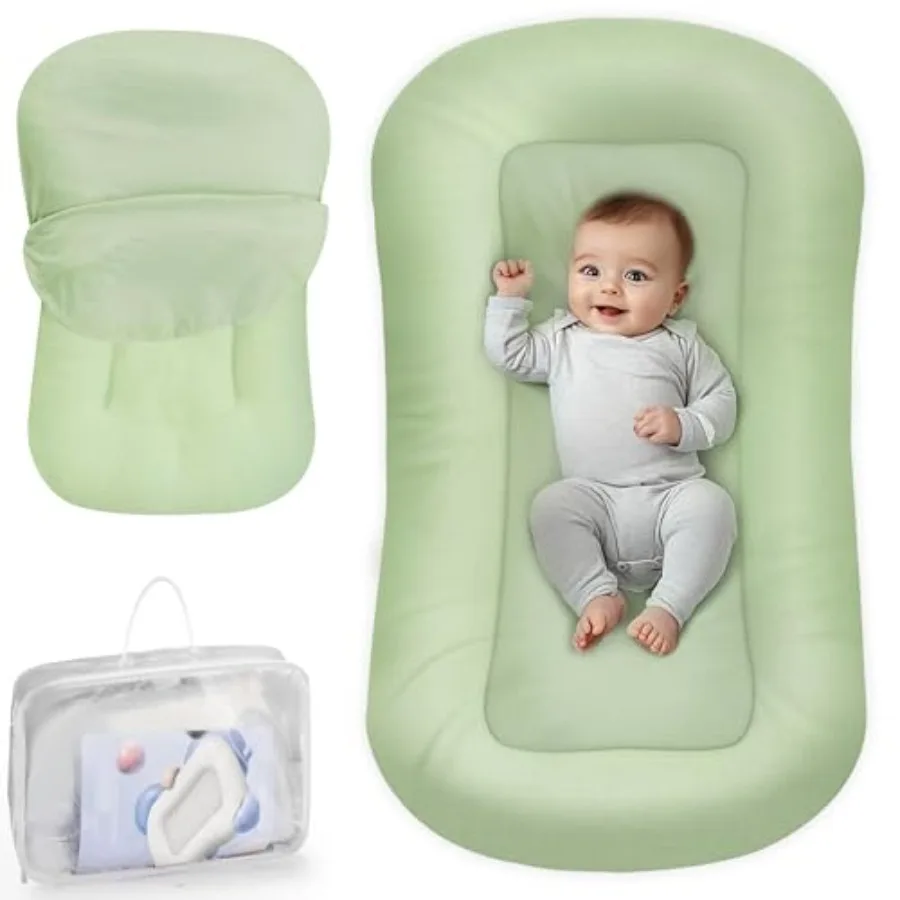 

Infant Support Cushion - Baby Support Cushion for Newborn 0-24 Months Portable Tummy Time Mat for Home and Travel Soft Cotton S