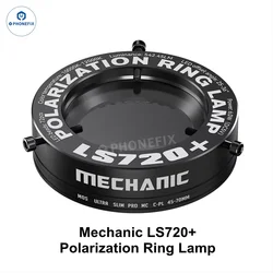 Mechanic LS720 Plus Microscope Polarized Ring Light Anti Glare Eliminates Reflection Illuminator for Precision Soldering Repair