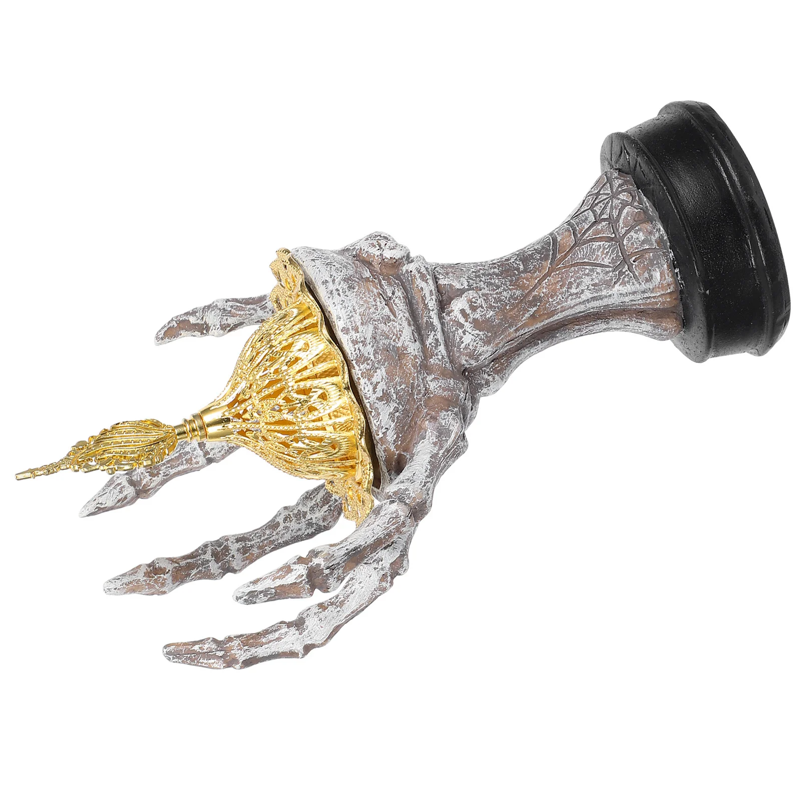 

Ghost Claw Incense Burner Resin Censer with Cover Halloween Aromatherapy Holder Office Bedroom Yoga Room Decoration