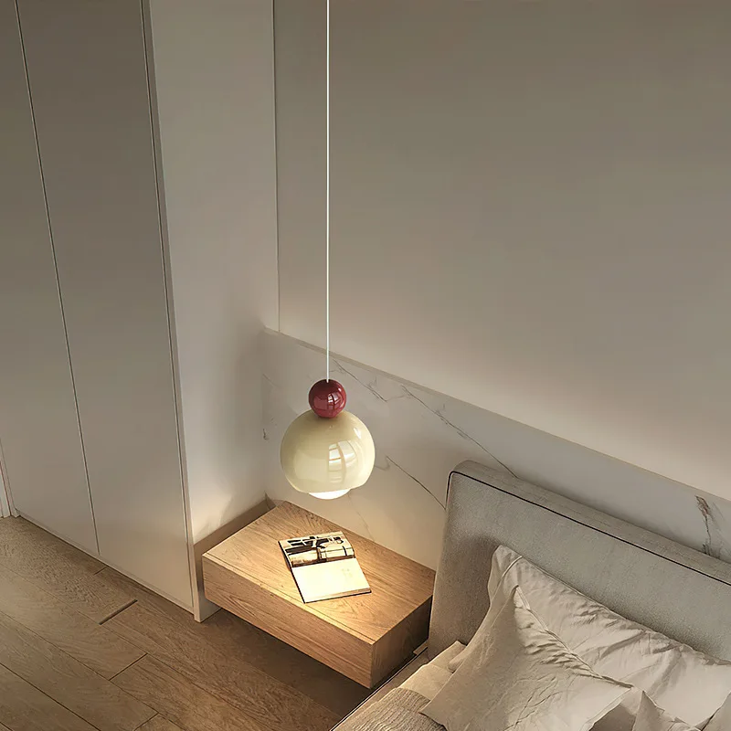 French cream wind bedside chandelier Bauhaus medieval designer glass bar restaurant chandelier