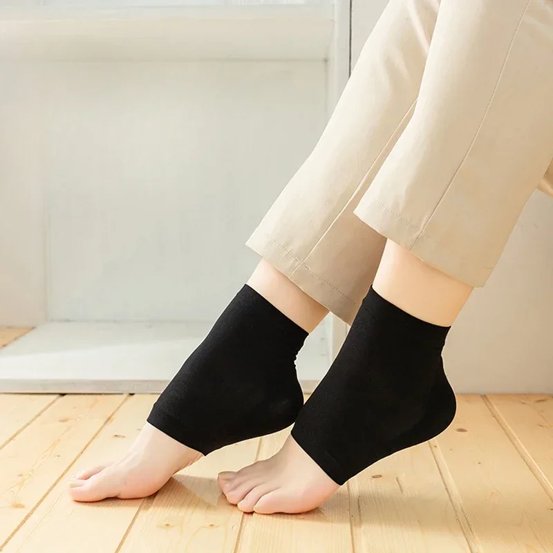 2024 Silicone Crack Socks Heel Sock Moisturizing Foot Protector SPA SPA Repair Cracked Socks