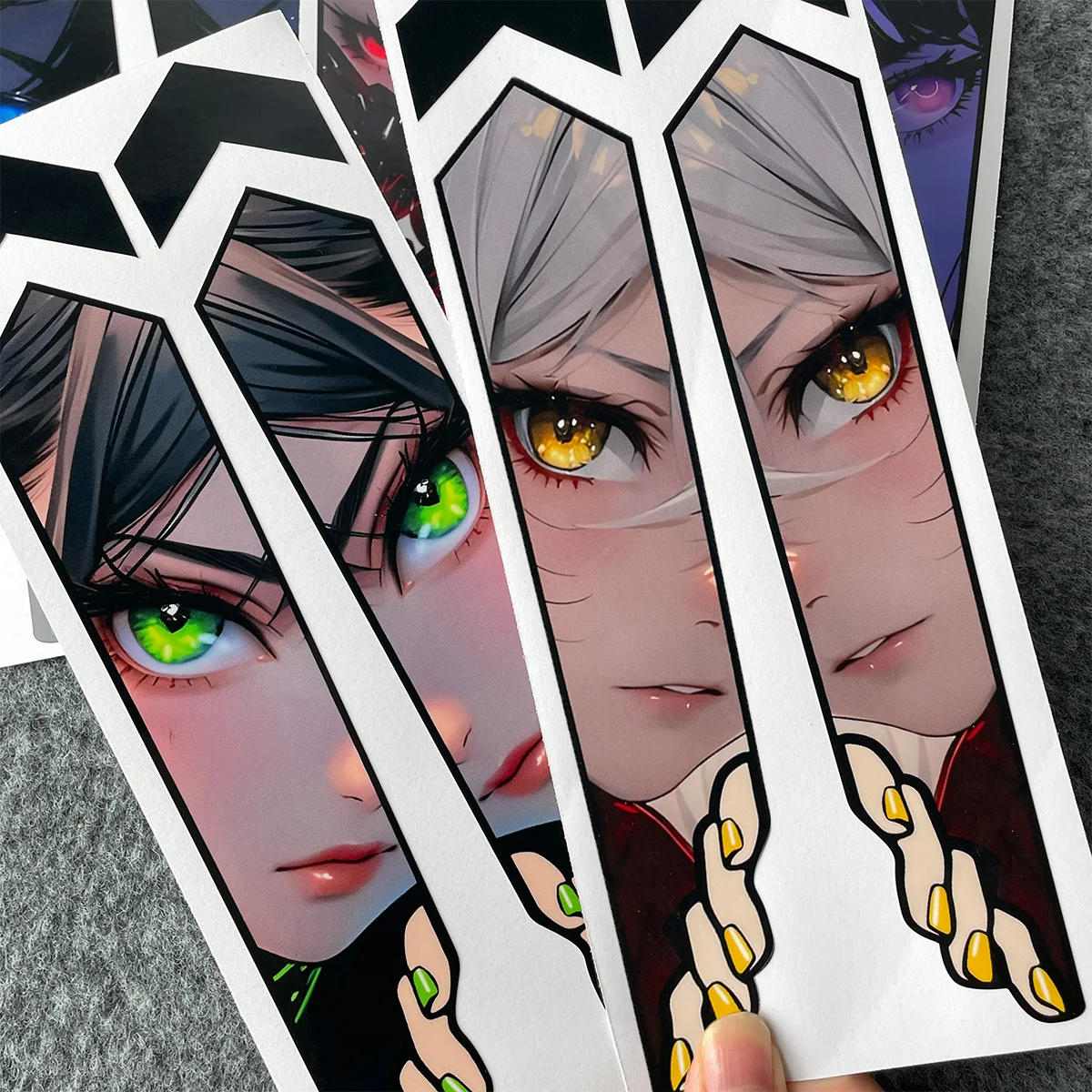 

1Pair JDM Anime Girl Peeking Sticker, Waterproof Vinyl Decal for Mountain/Road Bike & E-Scooter Frame, Tube & Fork Decor
