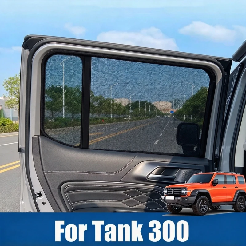 For Tank 300 2023 2024 2025 2026 Car Curtain Anti-mosquito Off-road Sand Screen Screen Camping Outdoor Insect-proof Accessories