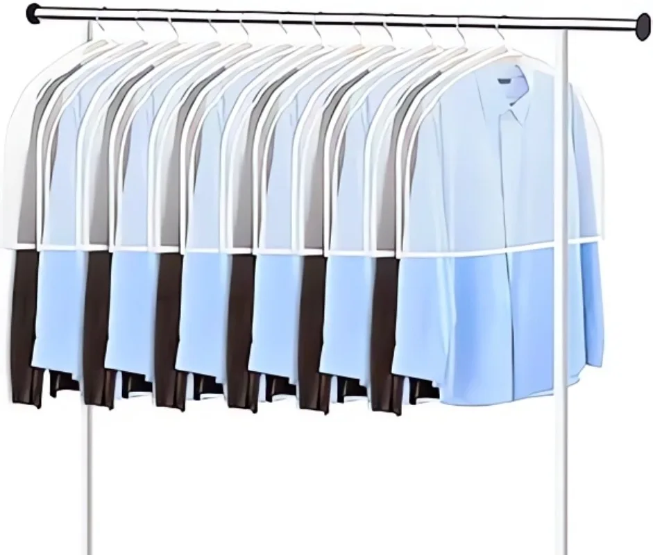 Translucent Shoulder Covers Garment Shoulder Covers Clothes Dust Cover Hanger Bags Protective Clothes Shoulder Covers for Suit