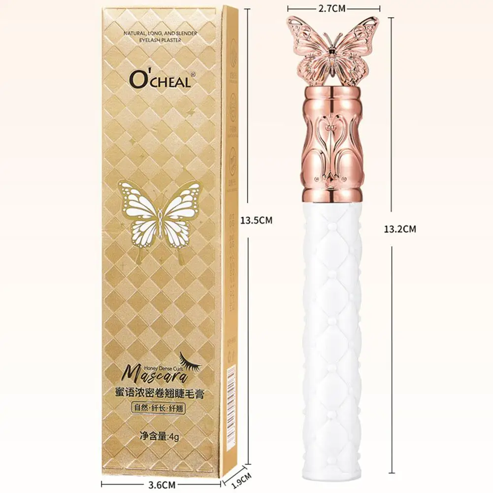 Máscara de pestañas extendida resistente a las manchas, sin manchas, sin grumos, rizador persistente, máscara estereotipo resistente al agua