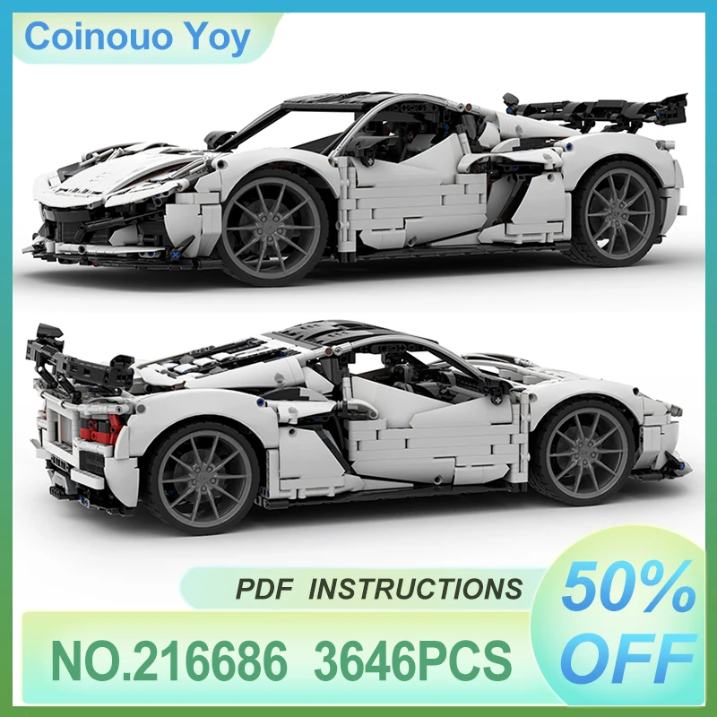 

Роскошный индивидуальный MOC-216686, новый гоночный автомобиль ZR1 Roadster 42172, модель строительных блоков, кирпичная головоломка, детские игрушки «сделай сам», рождественские подарки