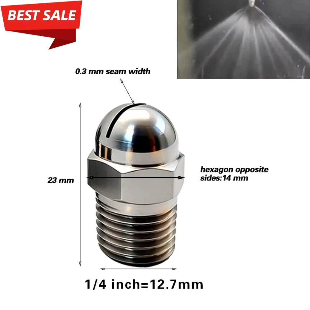 5PCS Flat Fan Spray Nozzle BHC Air Knife Blowing Wind Nozzle 1/8'' 1/2'' Slot Cleaning High Pressure For Industrial Dust Removal