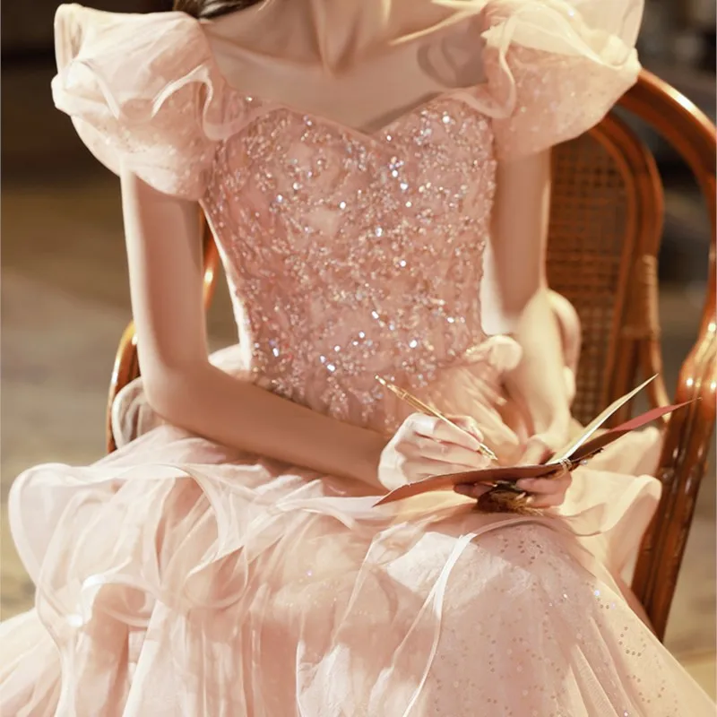 

Female Light Luxury Minority Sense Birthday Adult Host Banquet Graduation Super Fairy Dress