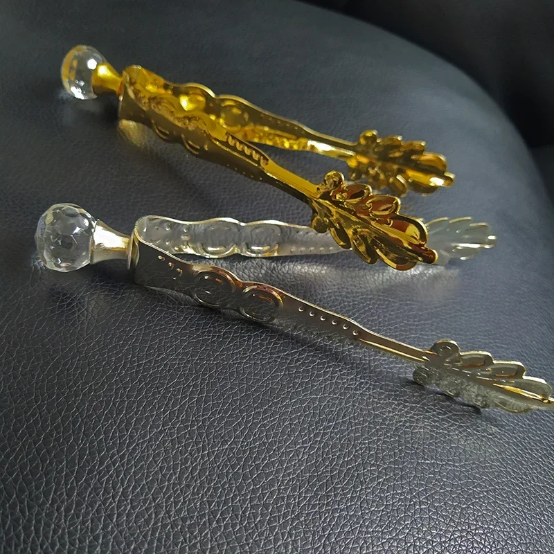 High-end Golden Backflow Incense Cone Tonger Metal Tweezers 14cm Incense Clip Non-slip Thicken Dessert Ice Food Clamp