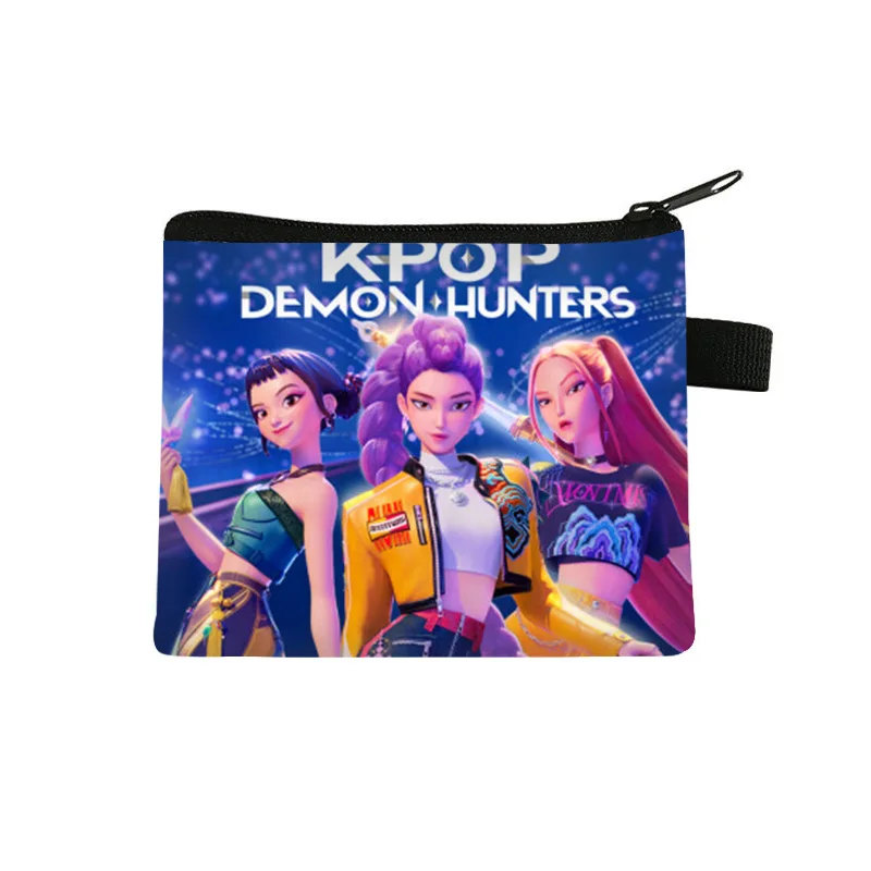 أنيمي Kpop شيطان الصيادين الحقيبة هنتركس رومي زوي ميرا محفظة لطيف صغير محفظة نسائية للعملات المعدنية تخزين حقيبة صغيرة للأطفال هدايا عيد الميلاد #2