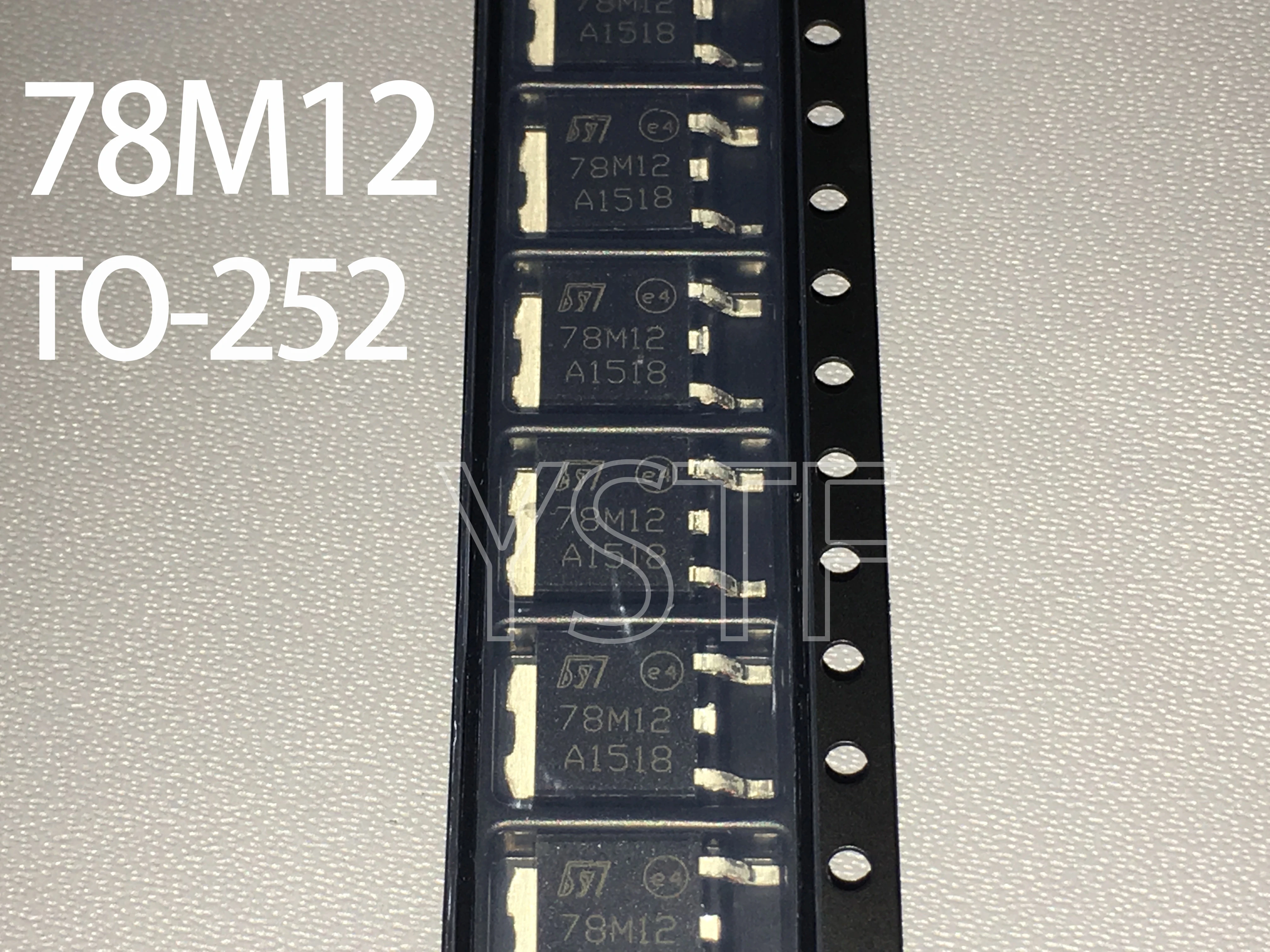 10PCS 78M12 TO-252 Three-terminal voltage regulator, transistor Linear regulator (LDO)