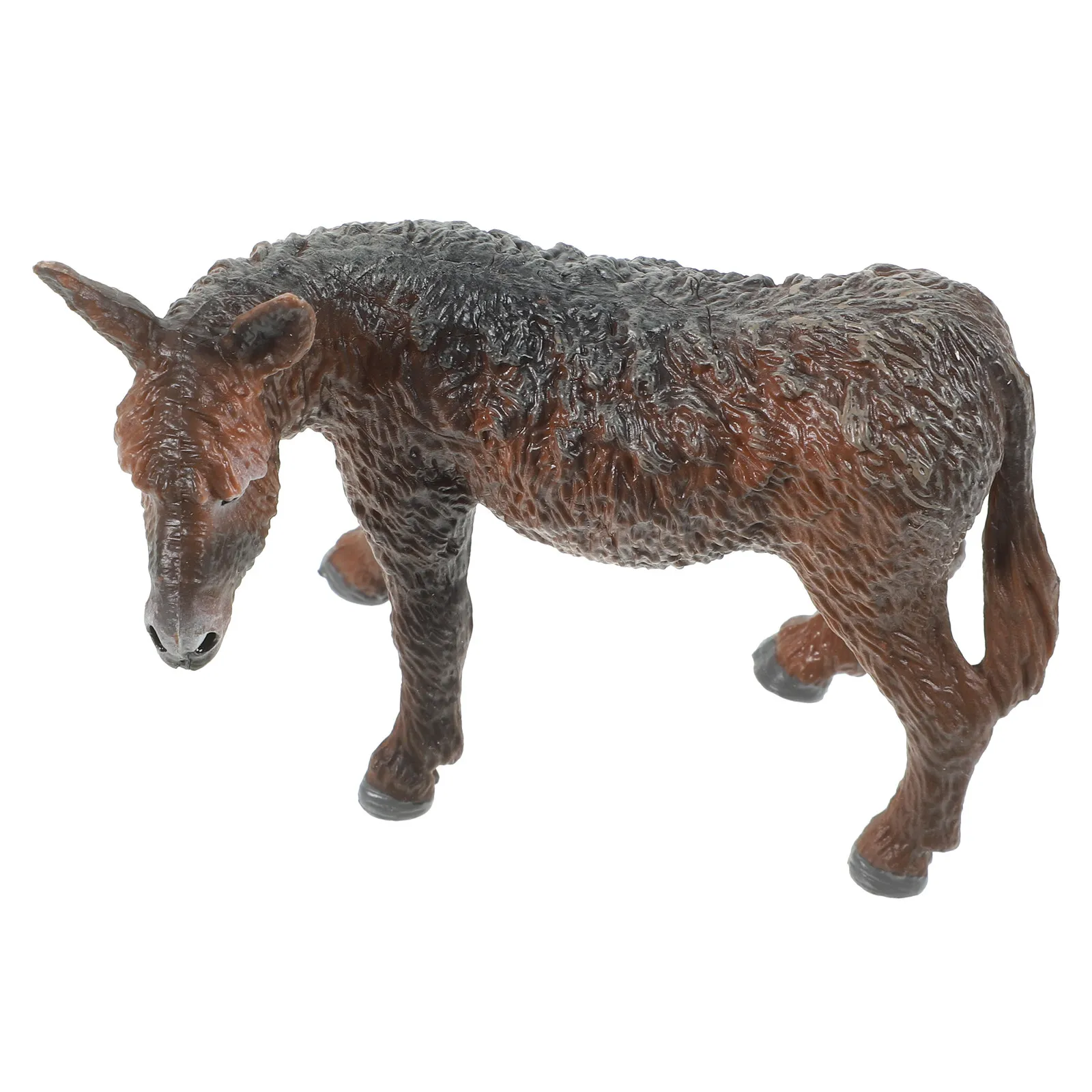 

Realistic Standing Donkey Animal Figure Solid Plastic Wildlife Educational Display Decor for Kids Classroom Home Farm Theme