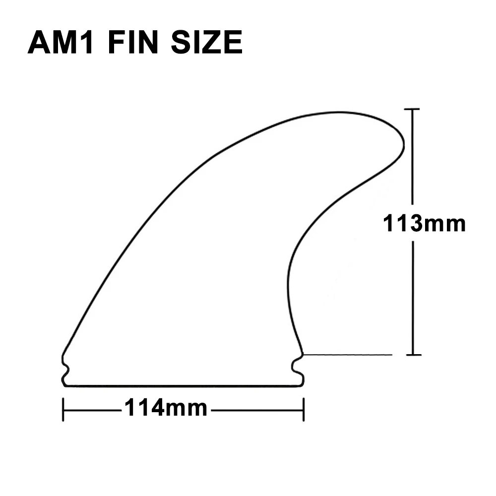 RISECE FCS Tab II Quilhas Honeycomb Surfboard Fins Large Hexa Core Surf Fin AM1 Size Single Tab Base Big Hexa Core Surfing Fin