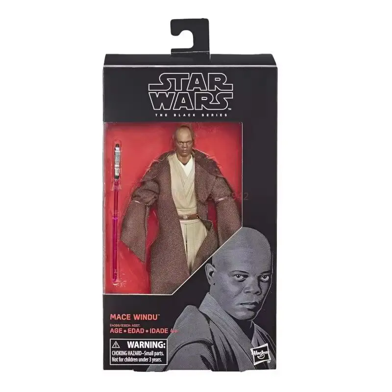 New Original Star Wars The Black Series 6inch Mace Windu Collectible Action Figure Toys For Children Birthday Christmas Gifts