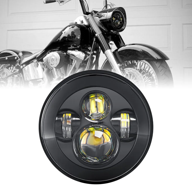 Motorcycle 7 inch Moto LED Headlight Lamp for Harley Touring Electra Glide For 93-08 Ducati Monster 1000 600 For Kawasaki
