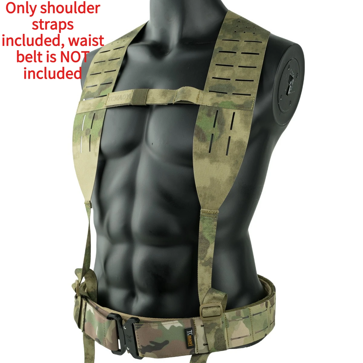 H‑Style Inner Wear Tactical Shoulder Sling Load Bearing Camo Suspenders for Waist Belt Outdoor Gear Replacement Accessories