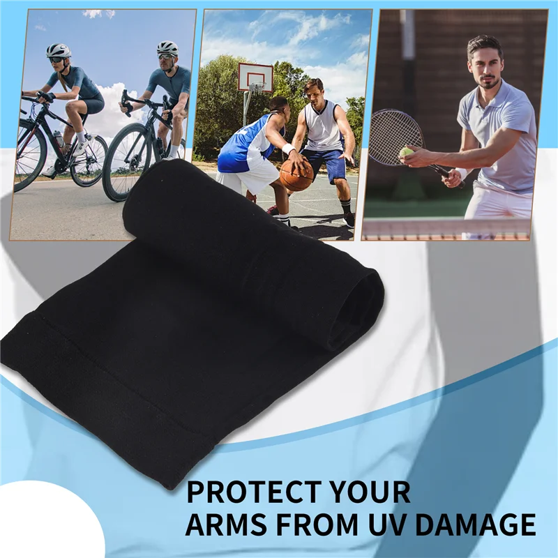 

AEF6-1 Pairs Unisex Arm Cooling Sleeves UV Protection Arm Sleeves For Men&Women,For Running, Cycling, Hiking, Golf