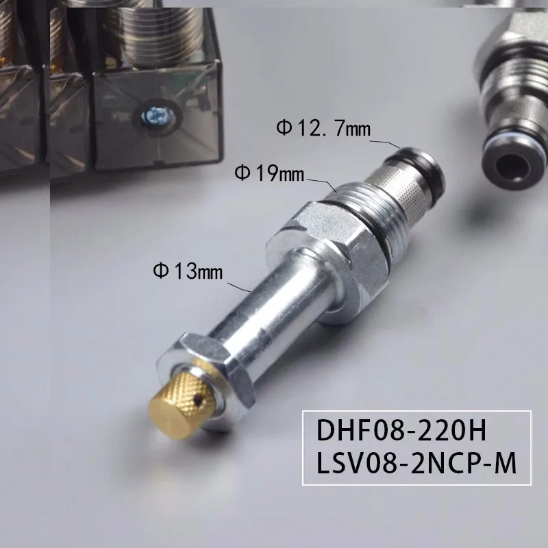 Hydraulic Threaded Cartridge Solenoid Valve Pressure Relief Pressure Holding Two-Position Normally Closed DHF08-220H (LSV08-2NCP