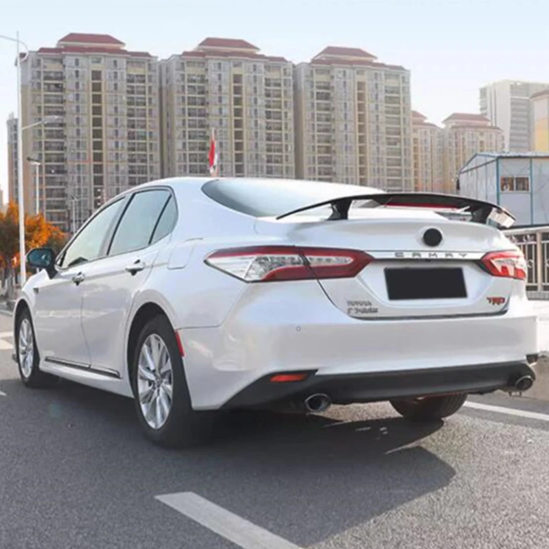 

Глянцевый черный, для Toyota Camry/2018-2025 GT, аксессуары для спойлера, АБС-пластик, комплект кузова багажника автомобиля