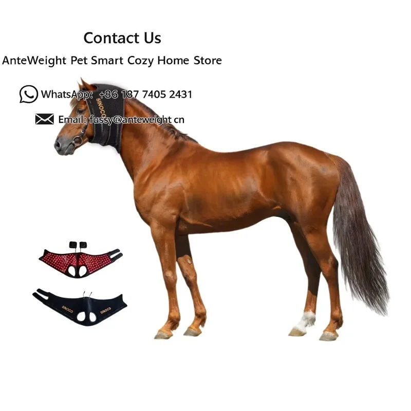 Equestrian Red Light Therapy Pad  Horse Red Light Equine Infrared Light Blanket Used for  Head Forelock Poll