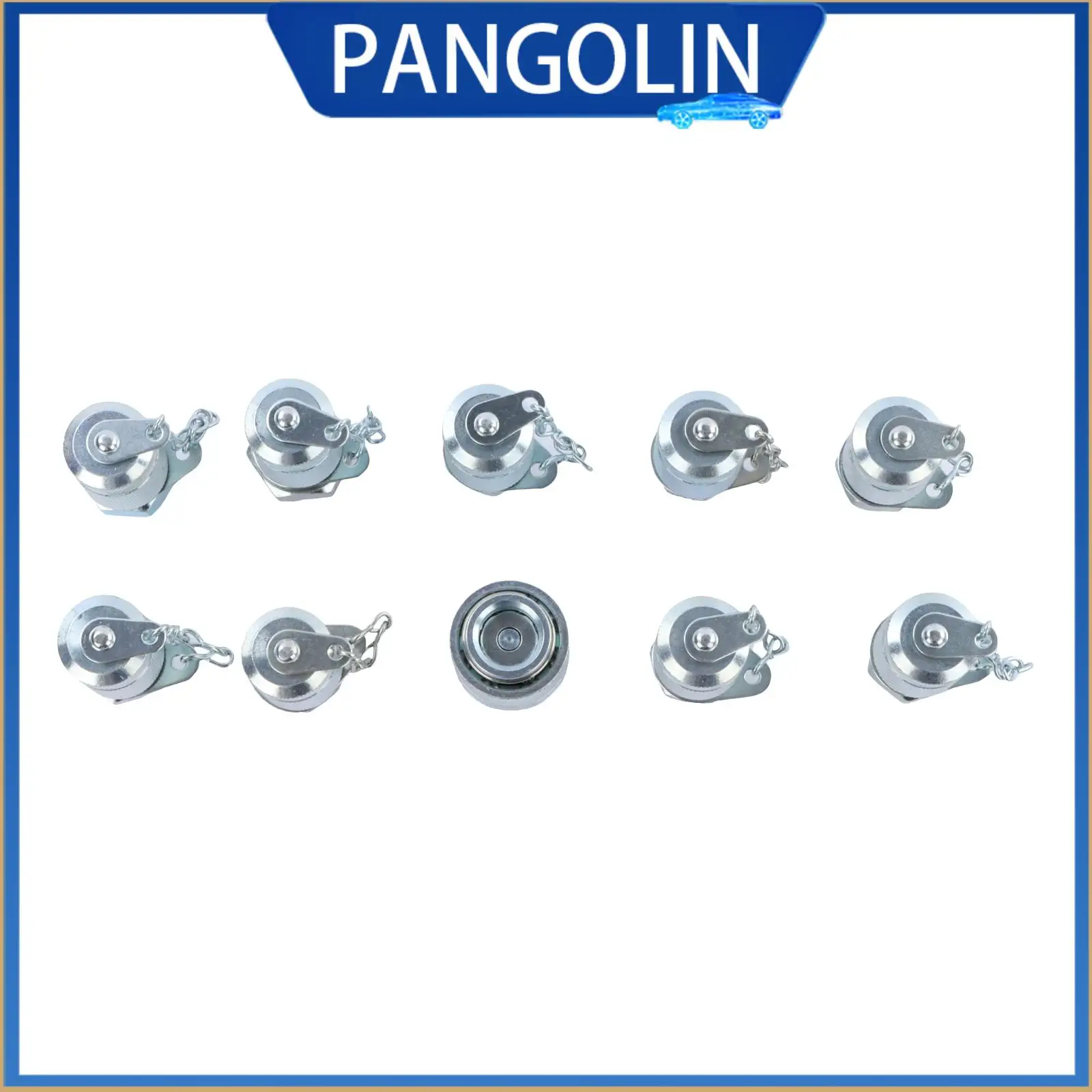 

PANGOLIN ​10pcs/set Connector Silver Color Set Of Ten Pieces High Quality Electrical Wire Terminal Connectors Wiring connection