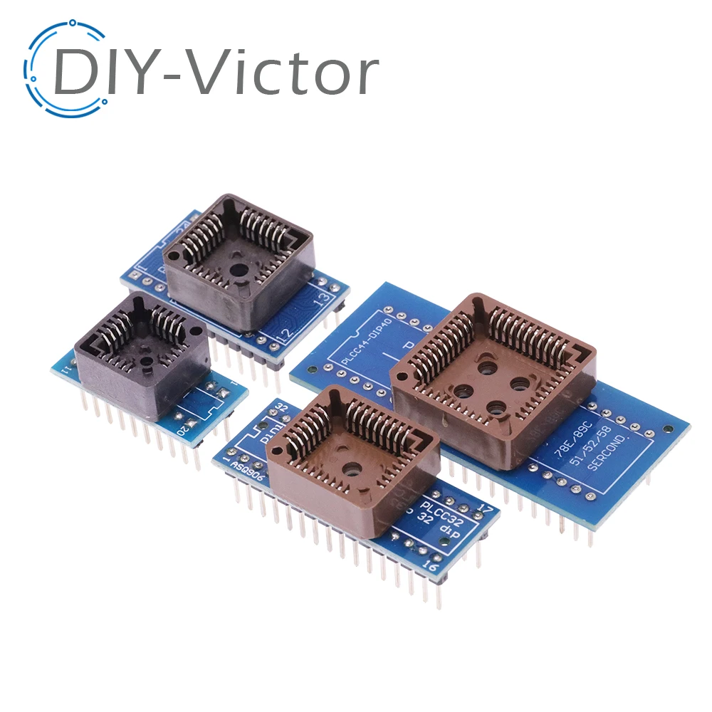 PLCC20 PLCC28 PLCC32 PLCC44 do DIP 20 28 32 44 Uniwersalny programator USB Adapter IC Gniazdo testowe dla TL866CS TL866A EZP2010