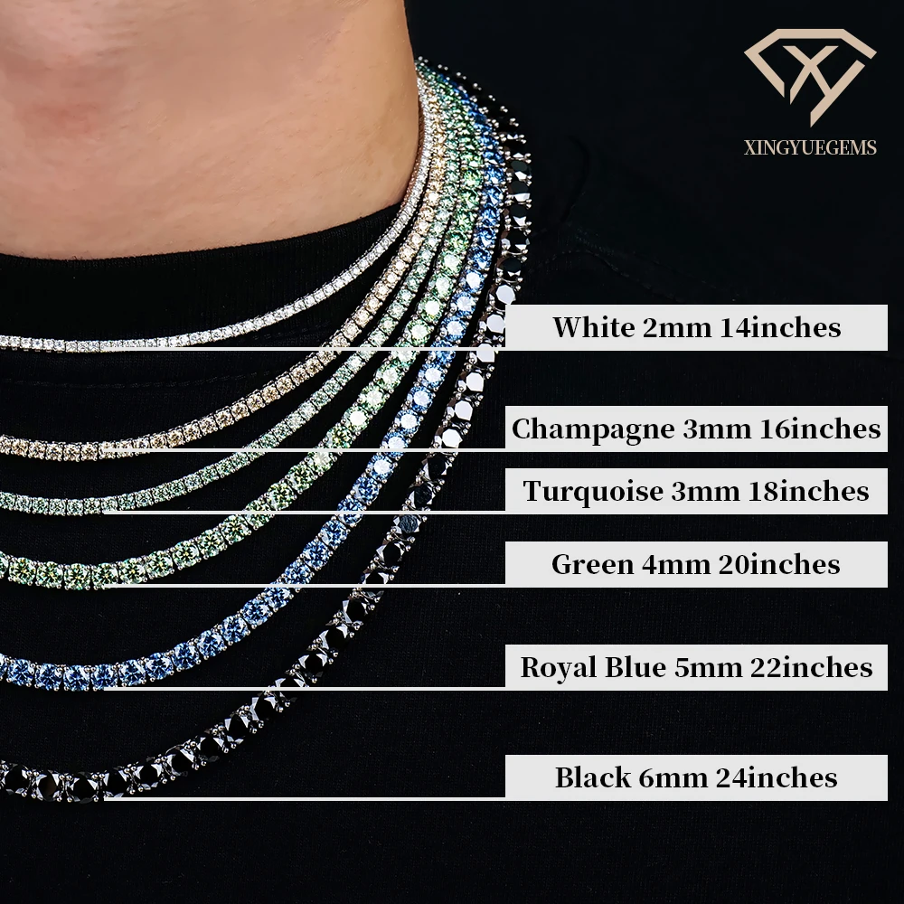 H ip hop women men white champagne black blue green colored vvs ice out gra diamond moissanite