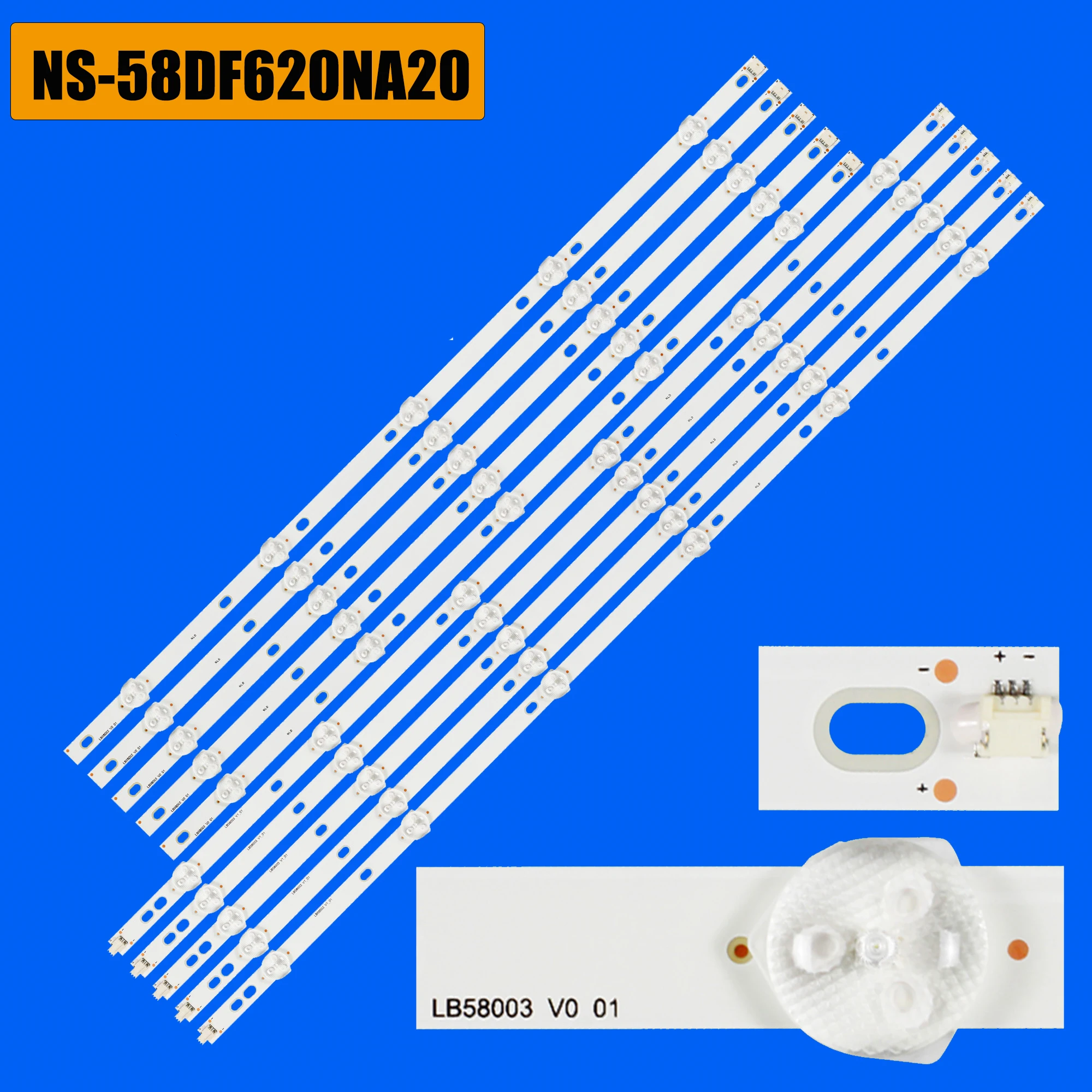 LED Backlight Strip For 58PUS6203/12 58PUD6513 NS-58DF620NA20 NS-58DF620CA20 58PUS6504/12 58PUS6504/60 58PUF6013/T3 58PUS6504/12