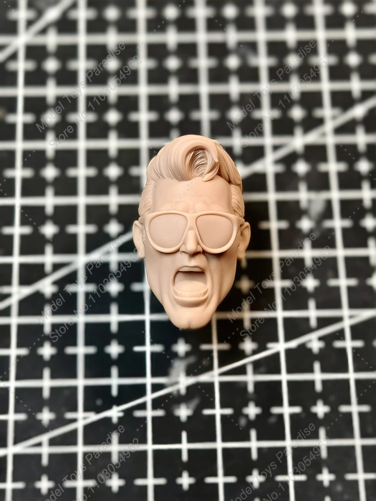 Unpainted DIY Head Sculpt 1/12 Scale Men Soldier Plastic Super Hero White Model Head Fit 6Inch Action Figure Body