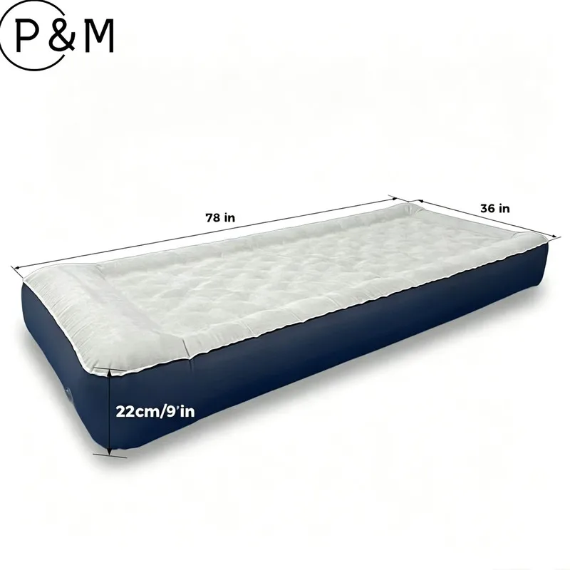Portable Foot Pump Inflatable Mattress, Lightweight Camping Air Sleeping Pad For Outdoor Camping, Home Lunch Break