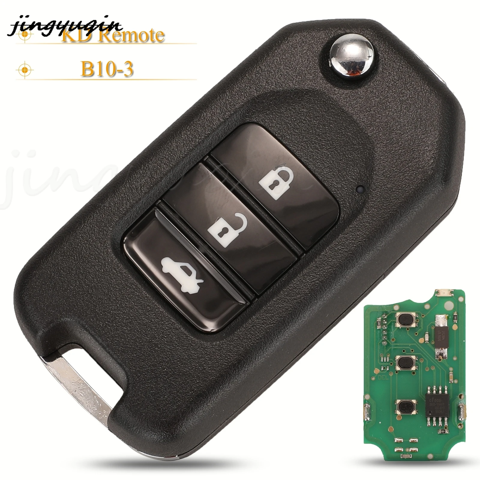jingyuqin 3 Buttons Universal Remote Control Car Key B10-3 B-Series For KD900 KD900+ URG200 Mini KD KD-X2