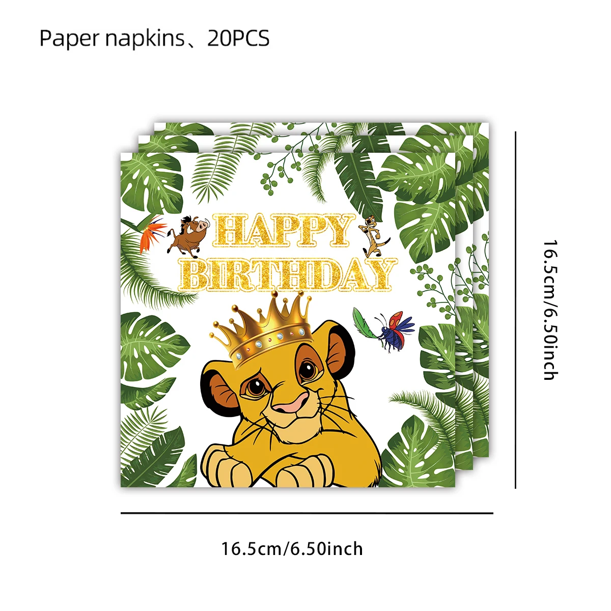 Lion King Simba Birthday Party Decoration Disposable Tableware Cup Plate Banner Tablecloth Simba Baby Shower kids Party Supplies