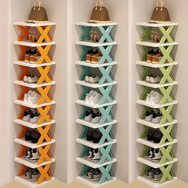 9-Tier Vertical Shoe Rack – Space-Saving Narrow Organizer for 9 Pairs! Easy Assembly, Sturdy Stackable for Entryway/Closet/Dorm