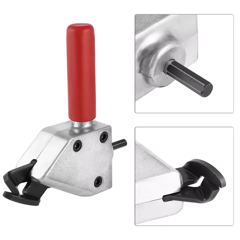 مرفق الحفر قاطع معدني قاطع لوحة القص الحديدي للفولاذ المقاوم للصدأ النحاس البلاستيك مقبض معدني العمل