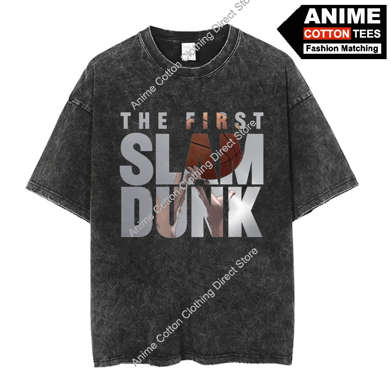 

Anime SLAM DUNK T Shirt Basketball Matching T-shirt Y2k Harajuku Hip Hop Casual Unisex Streetwear Cotton Oversized Loose Tees