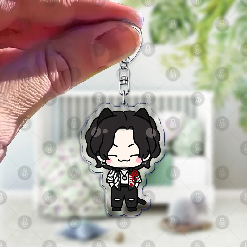 Cute Kpop Cartoon Character Keychains Keyring for Accessories Bag Pendant Key Jewelry Fans Gifts