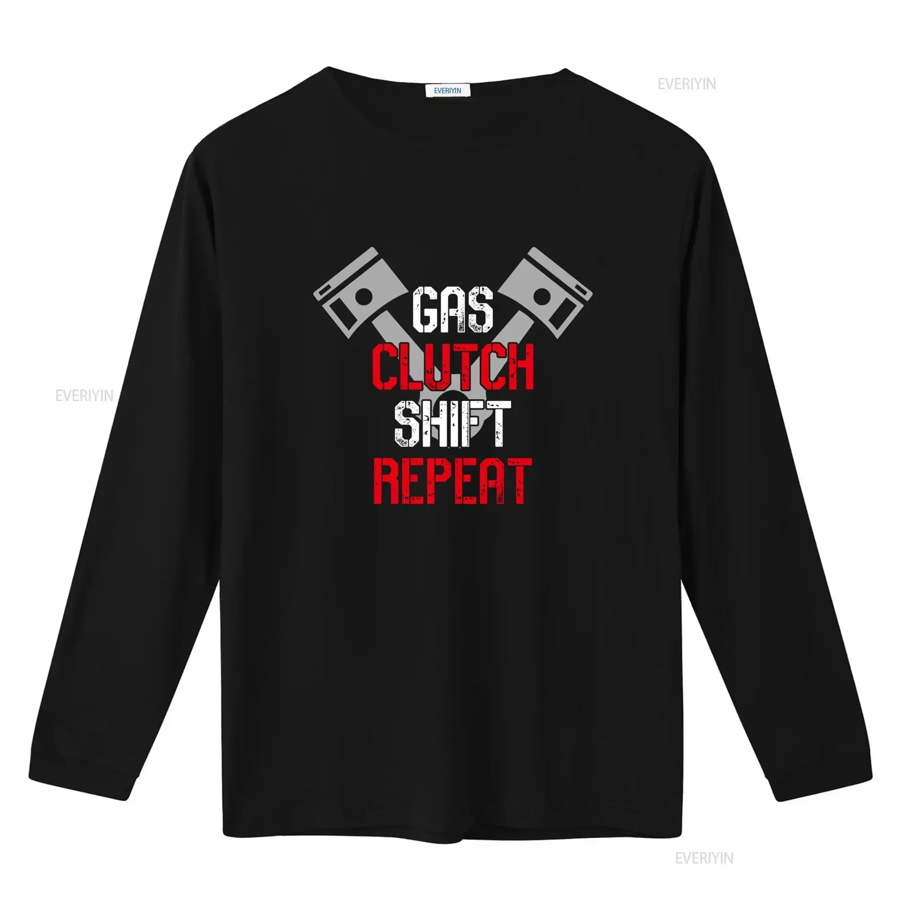 Adult Gas Clutch Shift Repeat T Shirt Stylish Automotive Design for Car Enthusiasts vintage Washed Stretched graphic Breathable