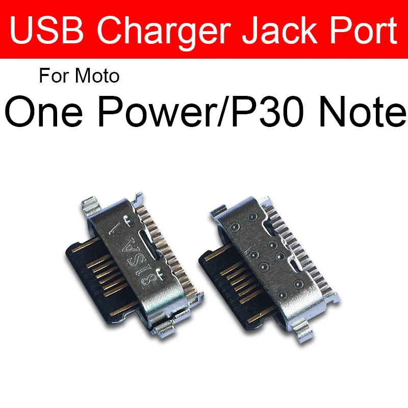 Connecteur de prise de charge USB, port S6 pour Motorola Moto One Vision Action, Macro Hyper Power ktPlus P30 Note G Play Edge