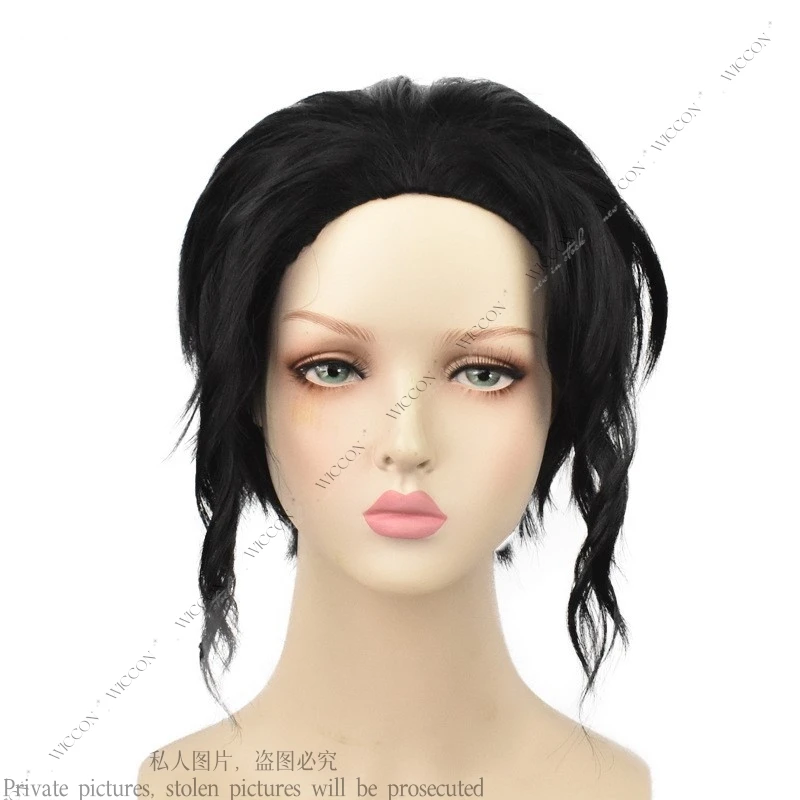 أزياء كوسبلاي كيبوتسوجي موزان التأثيرية شعر مستعار أنيمي قبعة بدلة الهالوين للرجال والنساء شيطان الملك حفلة الهالوين لعب الأدوار السوداء